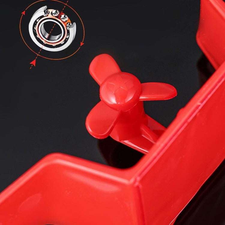 Car Mini Rear Wing Without Punching Decorative Stickers, Color: Black Without Wind Blades