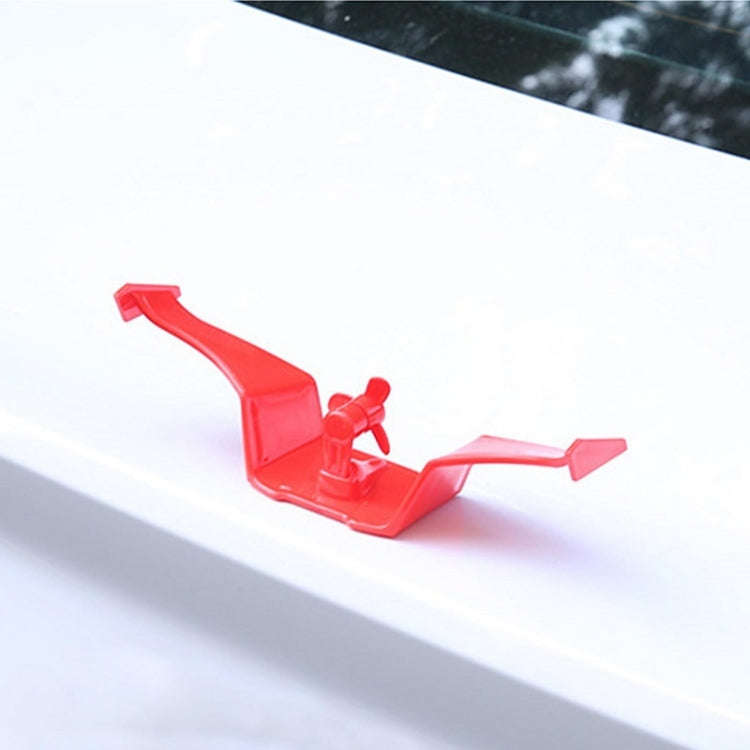 Car Mini Rear Wing Without Punching Decorative Stickers, Color: White With Wind Leaves