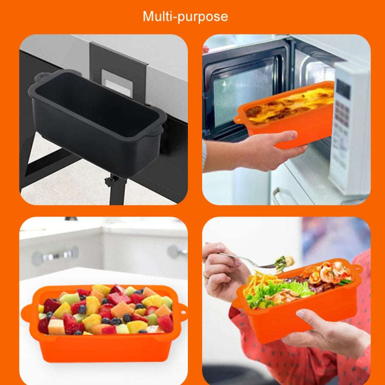 For Blackstone Baked Oil Box Silicone Inner Linery Baking Dish Oil Collector Barbecue Cup Pad(Gray)