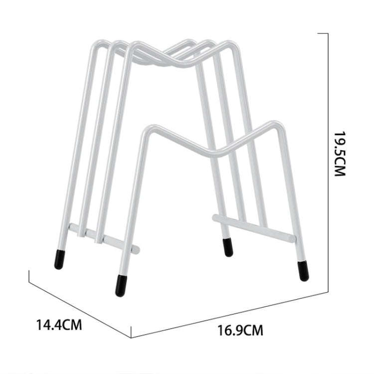 Kitchen Countertop Chopping Board Place Rack Multifunctional Multi-Layer Pot Lid Storage Shelf(Bl...