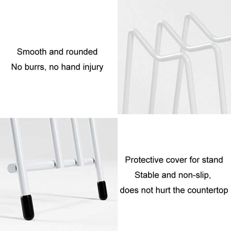 Kitchen Countertop Chopping Board Place Rack Multifunctional Multi-Layer Pot Lid Storage Shelf(Bl...