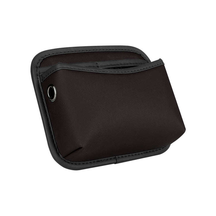 Adhesive Multifunctional Storage Bag for Car Center Console(Brown)