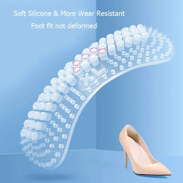 1pair Anti-Friction High Heel Stickers Ladies Shoe Size Adjustment Anti Heel Drop Tool, Model: Ex...