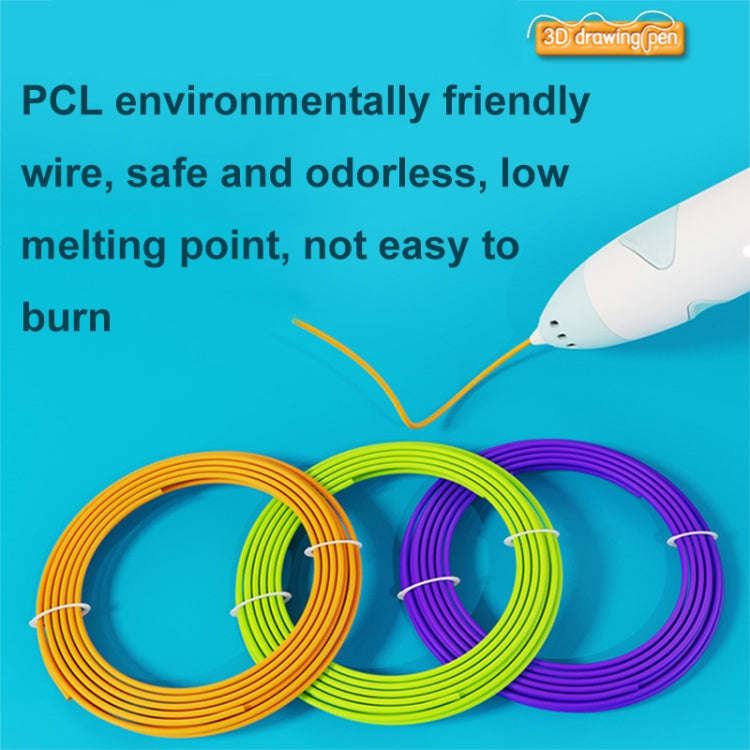 Cat Claw USB Charging Low Temperature 3D Printing Pen Children DIY Graffiti 3D Painting Pen(Sakur...