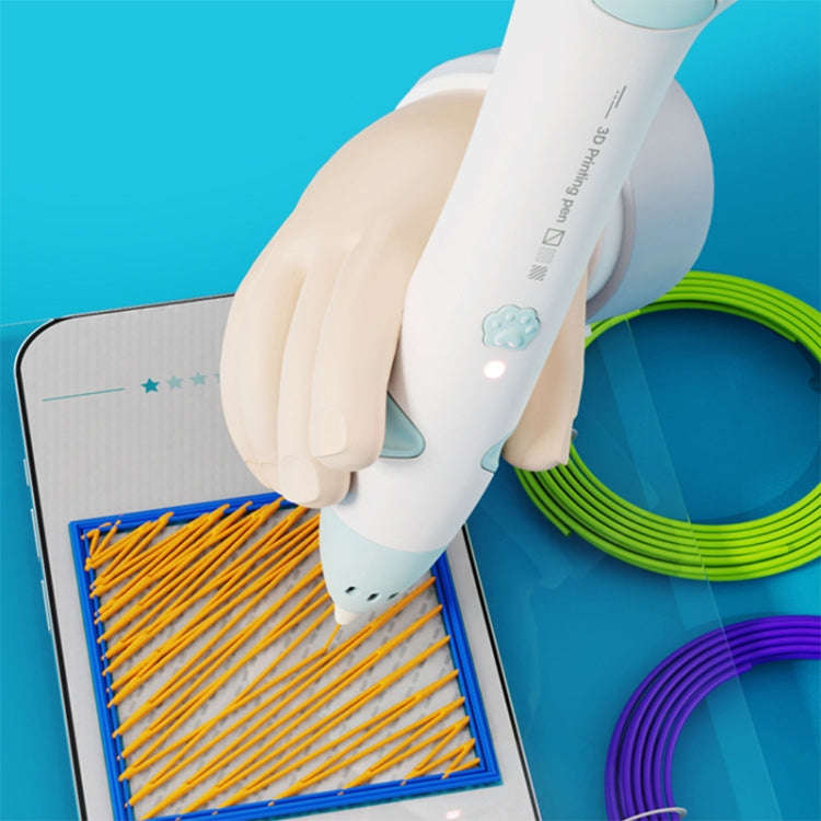 Cat Claw USB Charging Low Temperature 3D Printing Pen Children DIY Graffiti 3D Painting Pen(Sakur...