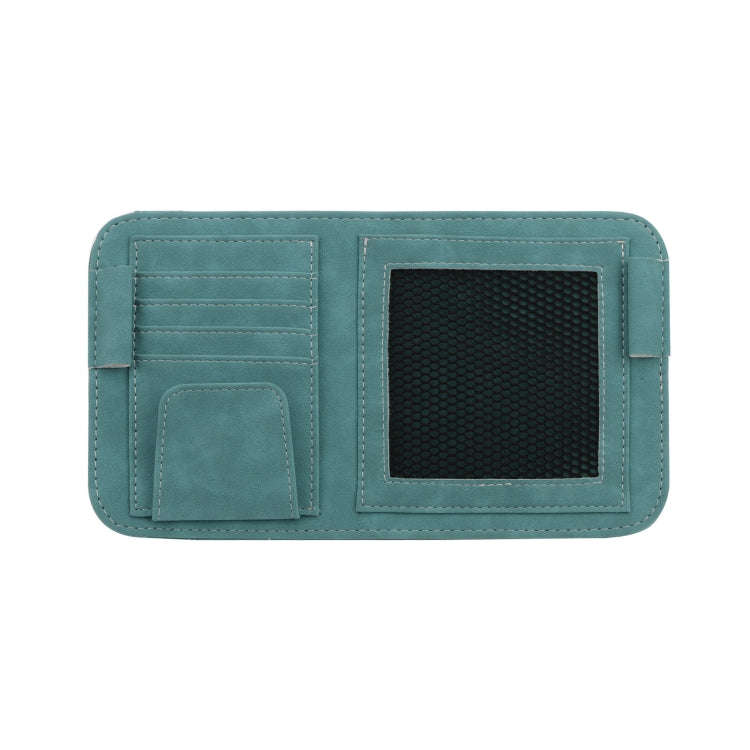 Car Sun Visor Bill Holder Glasses Clip Storage Bag(Blue)