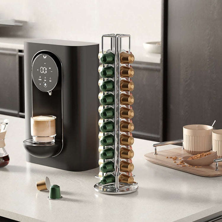 Home Capsule Coffee Rack Electroplated Iron Capsule Storage Stand(360 Degree Rotation)