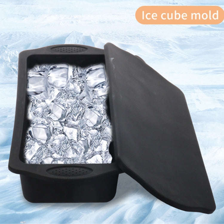 Silicone Ice Lattice Molds Ice Storage Box With Lid, Specification: With Lid 1.5L (Blue)