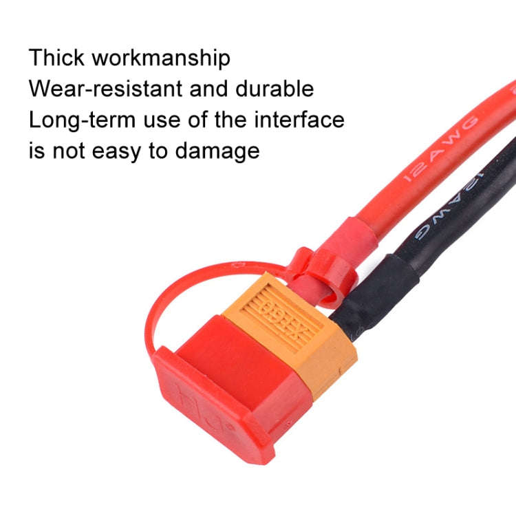 10pcs /Pack XT60 Lithium Battery Plug Protective Cover Plug Dustproof Anti-oxidation Insulation C...