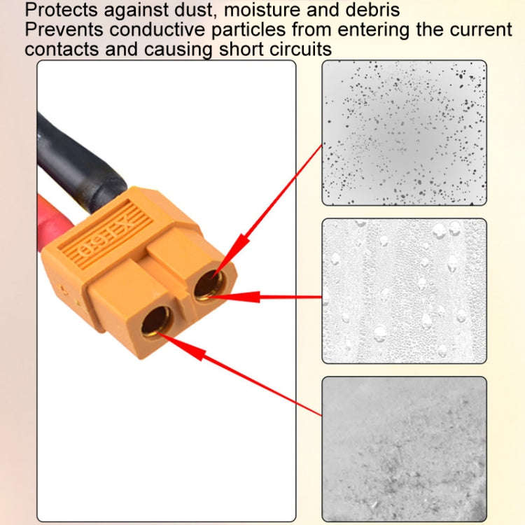 10pcs /Pack XT60 Lithium Battery Plug Protective Cover Plug Dustproof Anti-oxidation Insulation C...