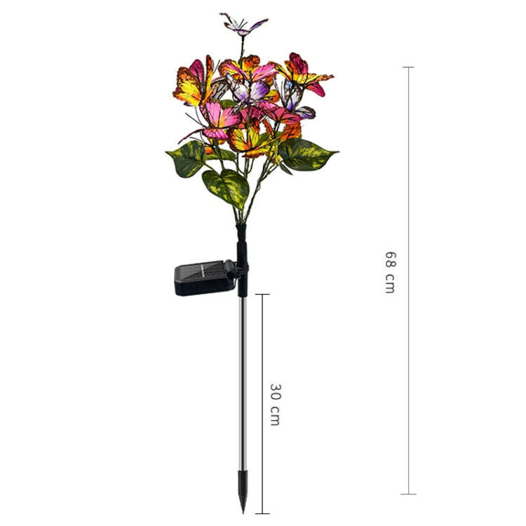 Lawn Ground Plug Light Decoration Outdoor Solar LED Garden Lights, Model: Butterfly Flower