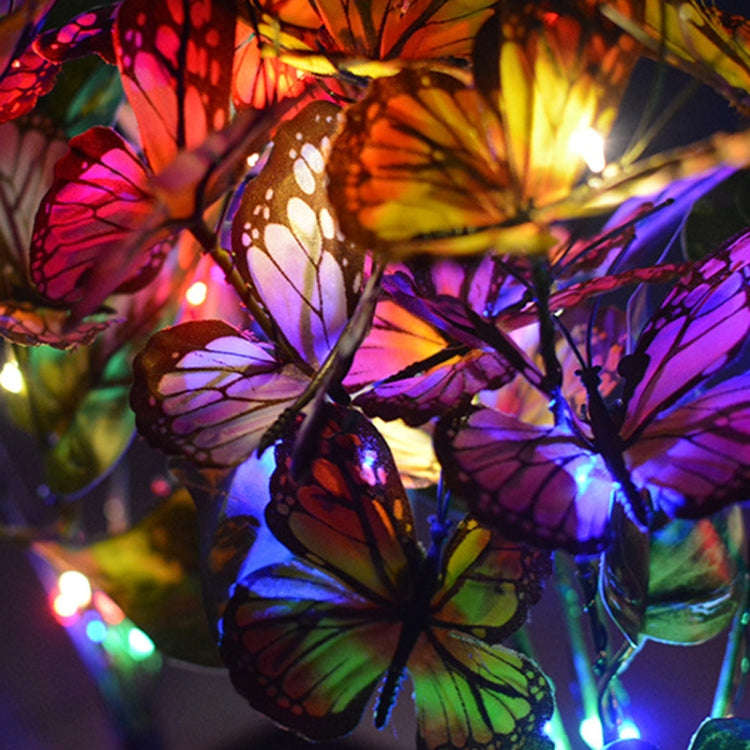 Lawn Ground Plug Light Decoration Outdoor Solar LED Garden Lights, Model: Butterfly Flower