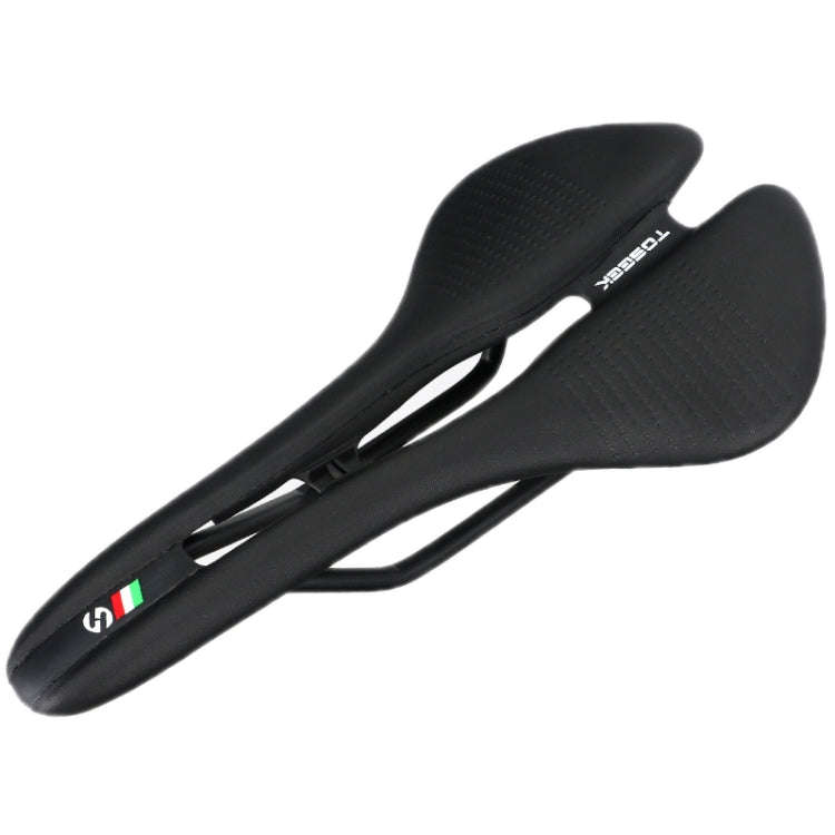 TOSEEK Mountain Bike Saddle Road Bicycle Seat Accessories, Color: Black