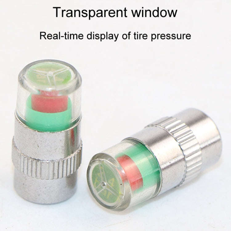 4pcs /Set Vehicle Tire Valve Caps High Precision Tire Pressure Monitoring Warning Cap, Model: Pla...