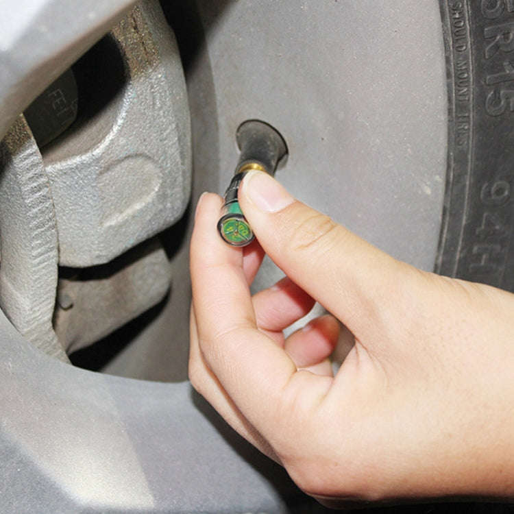 4pcs /Set Vehicle Tire Valve Caps High Precision Tire Pressure Monitoring Warning Cap, Model: Pla...