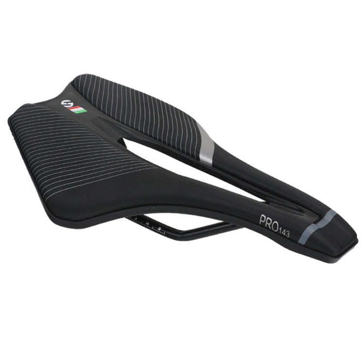 TOSEEK Bicycle Shock-absorbing Comfortable Widened Saddle(Silver)