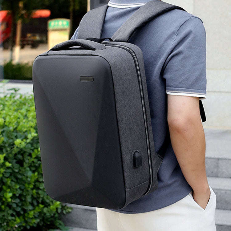 16 inch Large Capacity Password Lock Anti-Theft Laptop Backpack With USB Port(Pink)
