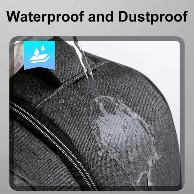 16 inch Large Capacity Password Lock Anti-Theft Laptop Backpack With USB Port(Dark Gray)
