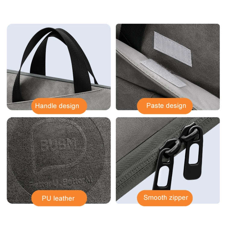 BUBM Portable Computer Bag Notebook Business Travel Bag, Size: 14 inch(Pink)