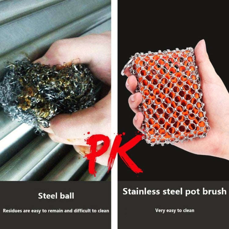 Stainless Steel High Temperature Resistant Silicone Brush Pot Cleaning Supplies, Specification: 3...