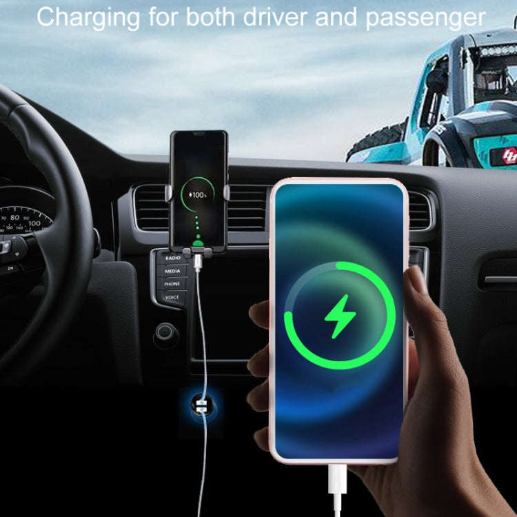 300W Vehicle Mini Fast Charging Charger Car One To Three Cigarette Lighter
