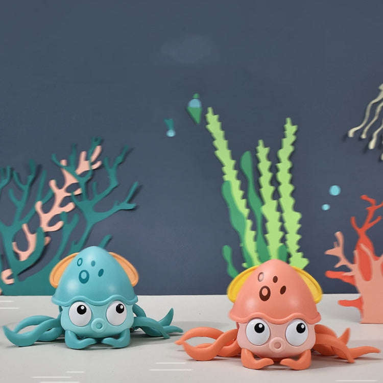 Children Electrical Sensor Octopus Toy Automatic Obstacle Avoidance Sound Light Crawling Quirky T...