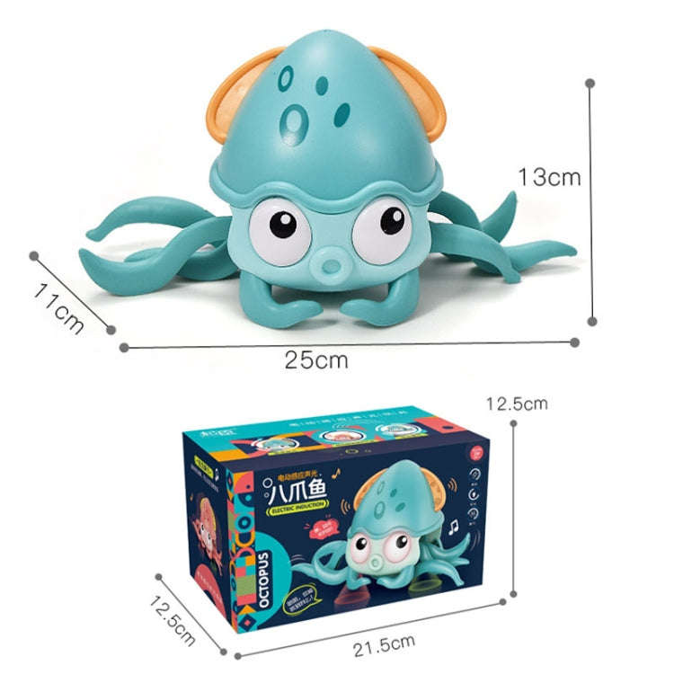 Children Electrical Sensor Octopus Toy Automatic Obstacle Avoidance Sound Light Crawling Quirky T...