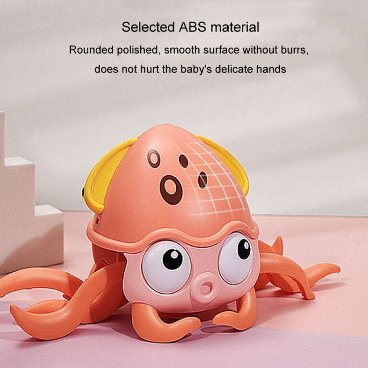 Children Electrical Sensor Octopus Toy Automatic Obstacle Avoidance Sound Light Crawling Quirky T...