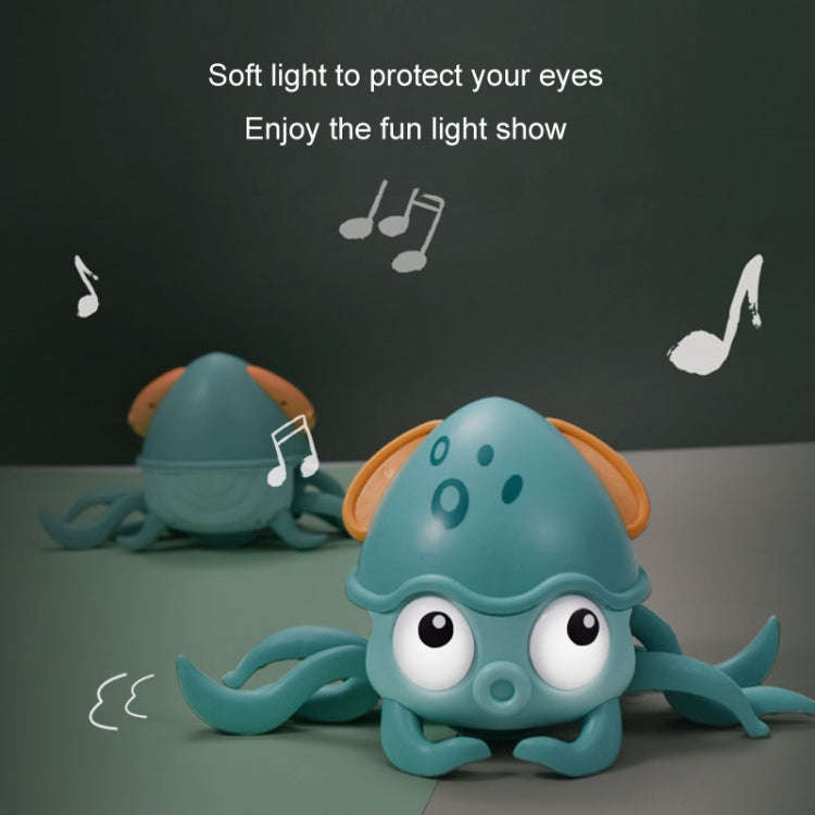 Children Electrical Sensor Octopus Toy Automatic Obstacle Avoidance Sound Light Crawling Quirky T...