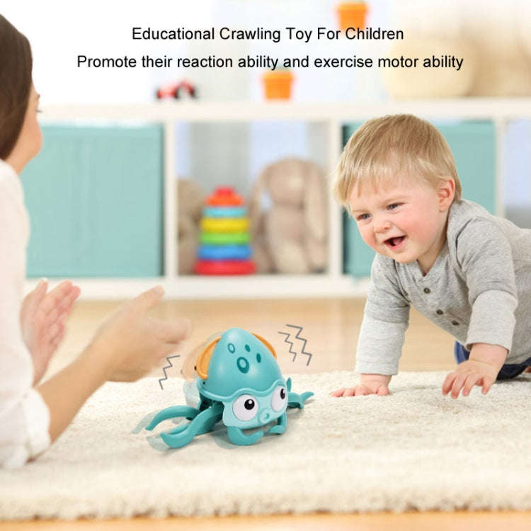 Children Electrical Sensor Octopus Toy Automatic Obstacle Avoidance Sound Light Crawling Quirky T...