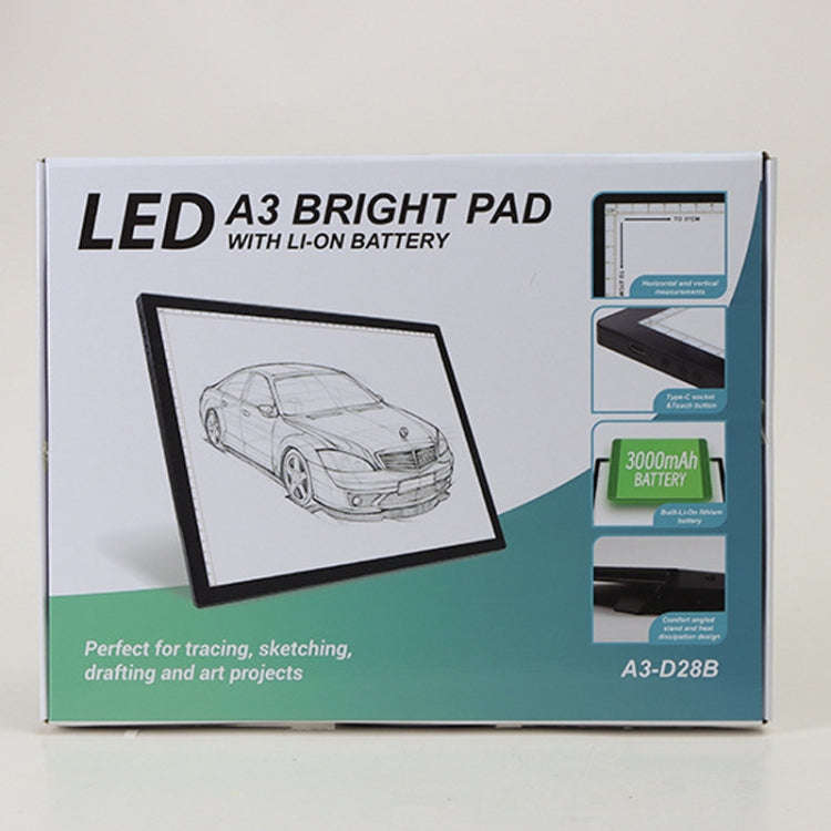 A3-D28B LED Smart Charging Copy Desk Line Drawing Hand Drawing Transparency Copy Platform With 1m...