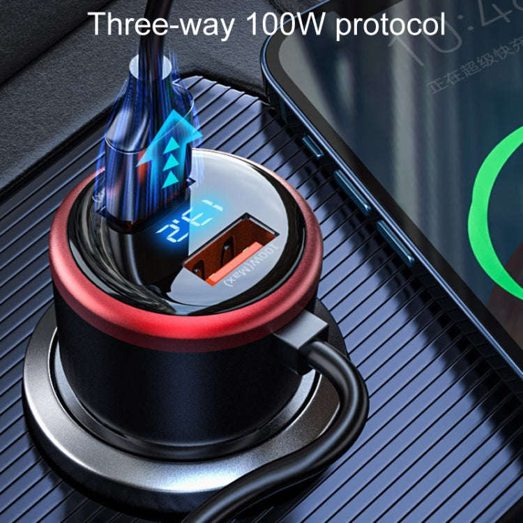 Vehicle Mini Fast Charging Charger Car One To Three Cigarette Lighter, Model: Regular Version