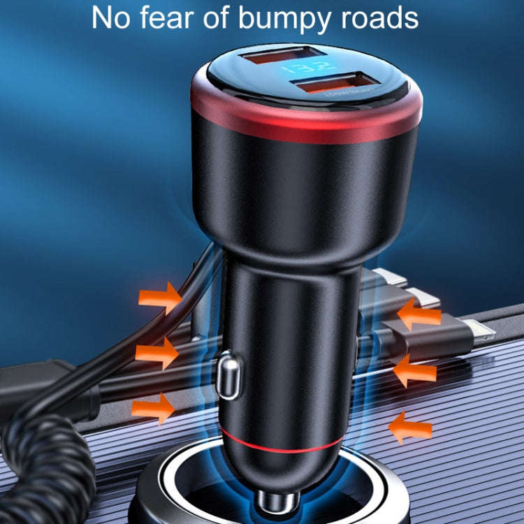 Vehicle Mini Fast Charging Charger Car One To Three Cigarette Lighter, Model: Regular Version