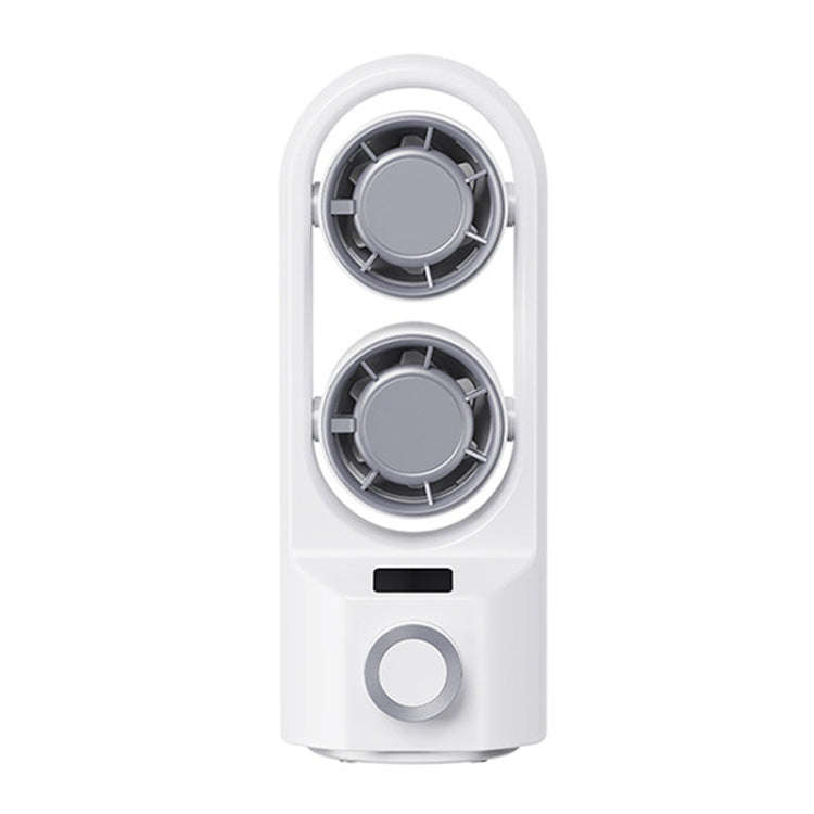 Intelligent Digital Display 100-Speed Stepless Speed Desktop Shaking Head Tower Fan(White)