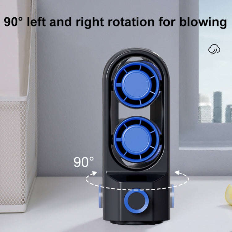 Intelligent Digital Display 100-Speed Stepless Speed Desktop Shaking Head Tower Fan(White)