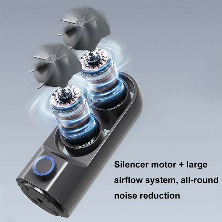 Intelligent Digital Display 100-Speed Stepless Speed Desktop Shaking Head Tower Fan(White)