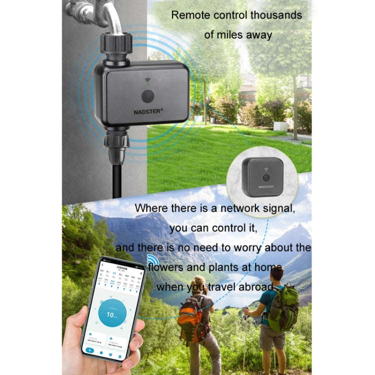 NADSTER US Plug Bluetooth WiFi Remote Automatic Timed Flower Watering Controller, Specification: ...