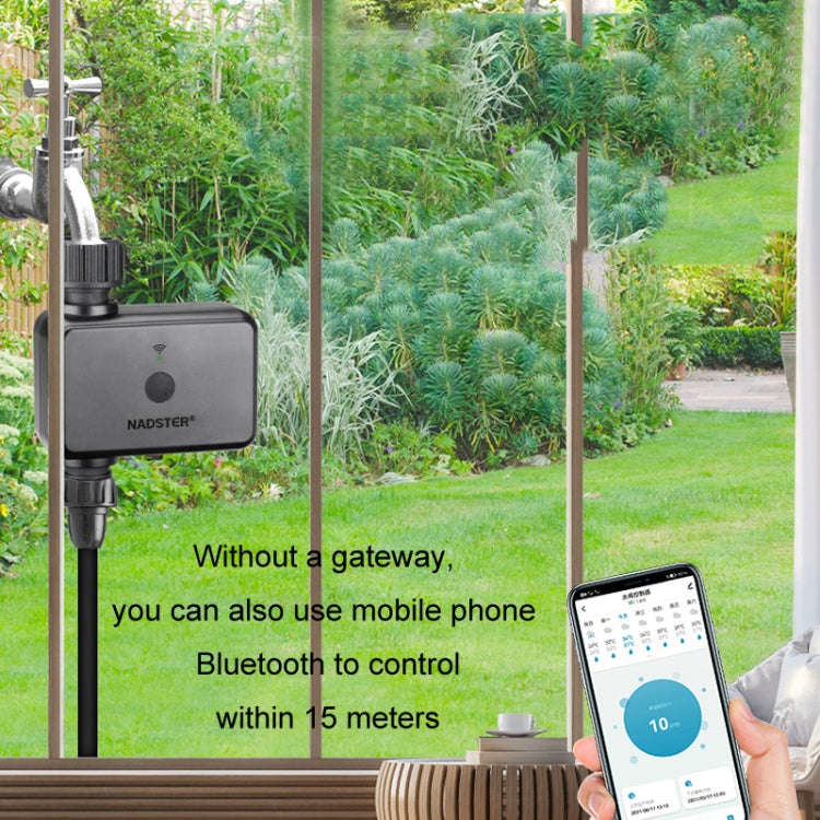 NADSTER US Plug Bluetooth WiFi Remote Automatic Timed Flower Watering Controller, Specification: ...