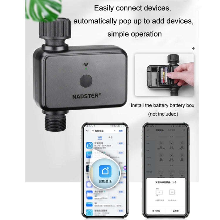NADSTER US Plug Bluetooth WiFi Remote Automatic Timed Flower Watering Controller, Specification: ...