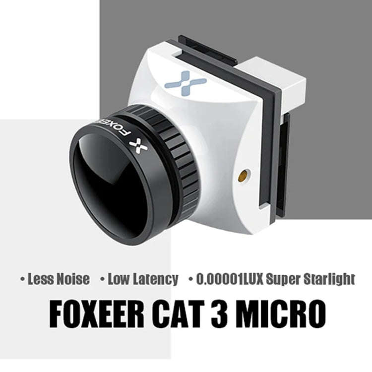 Foxeer Cat 3 Micro Black FPV Night Camera 1200TVL Starlight 0.00001Lux Camera For RC FPV Racing D...