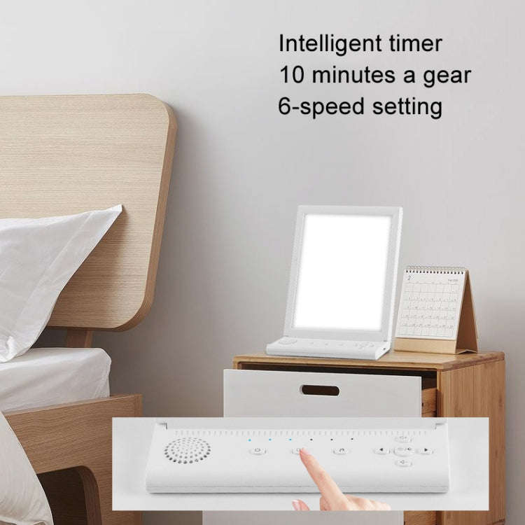 SAD White Noise Phototherapy Lamp Smart Emotional Night Light Music Decompression Therapy Light W...