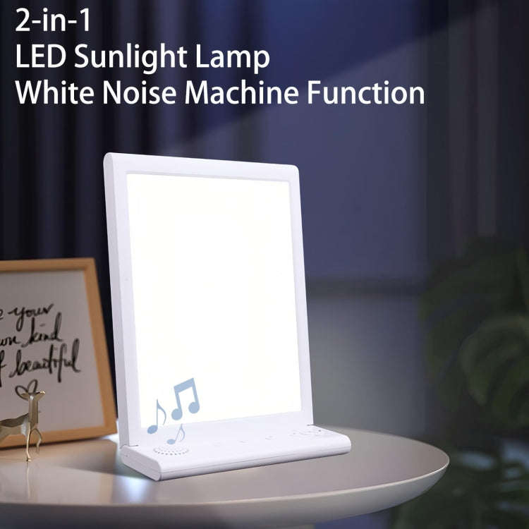 SAD White Noise Phototherapy Lamp Smart Emotional Night Light Music Decompression Therapy Light W...