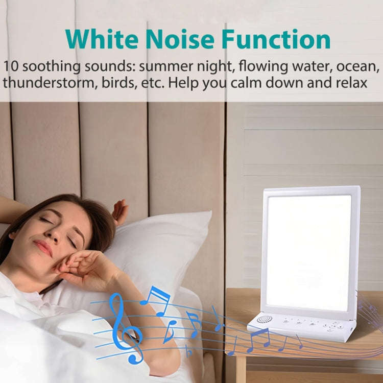 SAD White Noise Phototherapy Lamp Smart Emotional Night Light Music Decompression Therapy Light W...