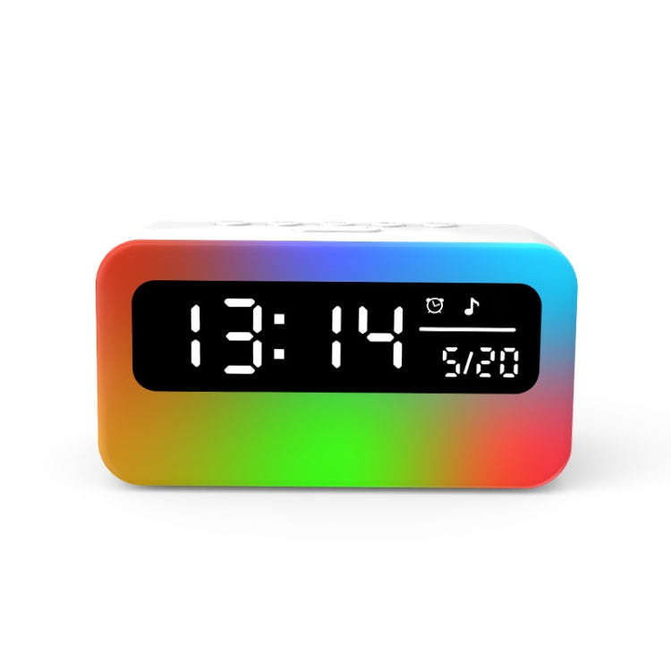 JSK-L30 Bluetooth Speaker Atmosphere Alarm Clock Regularly Wake Up APP Smart Home Charging Night ...