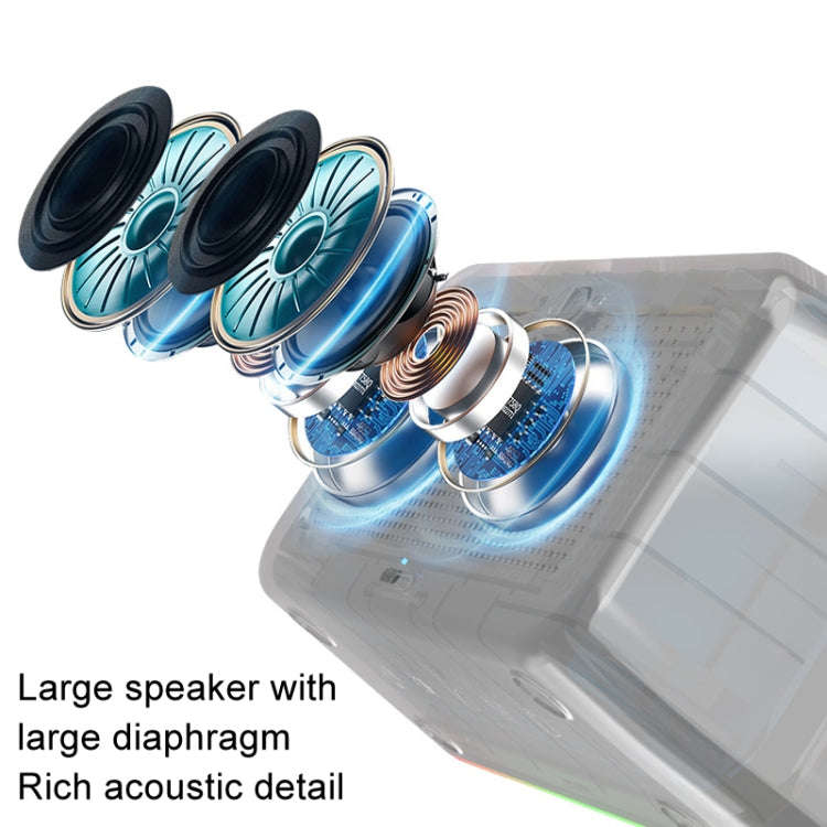 JSK-L30 Bluetooth Speaker Atmosphere Alarm Clock Regularly Wake Up APP Smart Home Charging Night ...