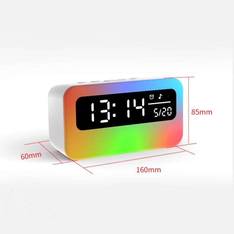 JSK-L30 Bluetooth Speaker Atmosphere Alarm Clock Regularly Wake Up APP Smart Home Charging Night ...