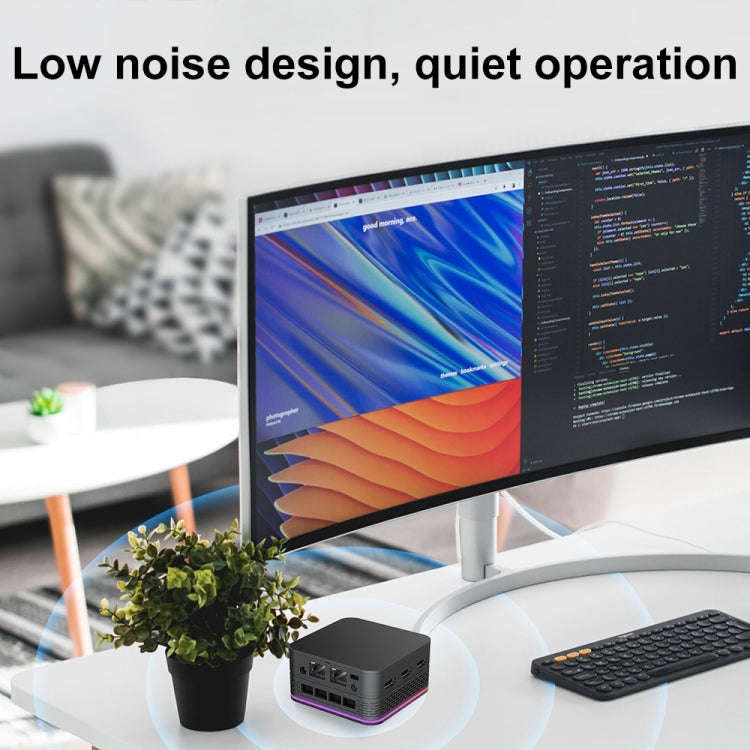 T9 Plus N100 DDR5 8G+256G UK Plug 12th Alder Lake Dual Gigabit LAN+3 HDMI 4K HD Pocket Mini PC