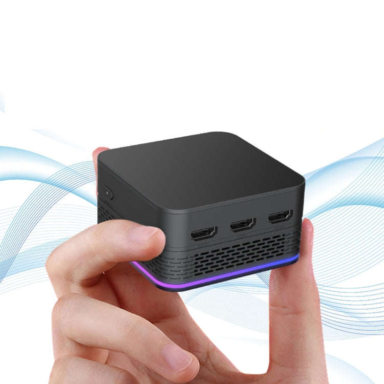 T9 Plus N100 DDR5 8G+256G UK Plug 12th Alder Lake Dual Gigabit LAN+3 HDMI 4K HD Pocket Mini PC