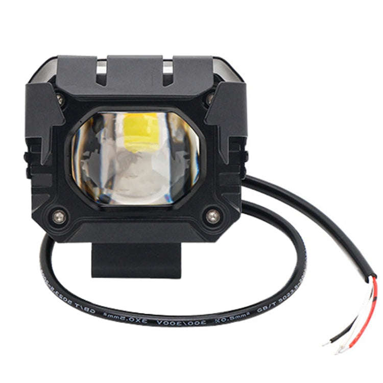 Motorcycle Strong Light With Lens Spotlight Electrical Bike Conversion Spotlight Paving Light(Whi...