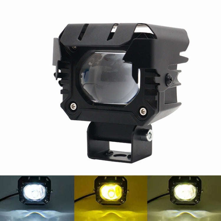 Motorcycle Strong Light With Lens Spotlight Electrical Bike Conversion Spotlight Paving Light(Whi...